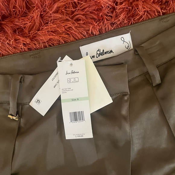 Sam Edelman Devyn Crossover Trousers In Chocolate Chip Size 8 NWT - Picture 5 of 7
